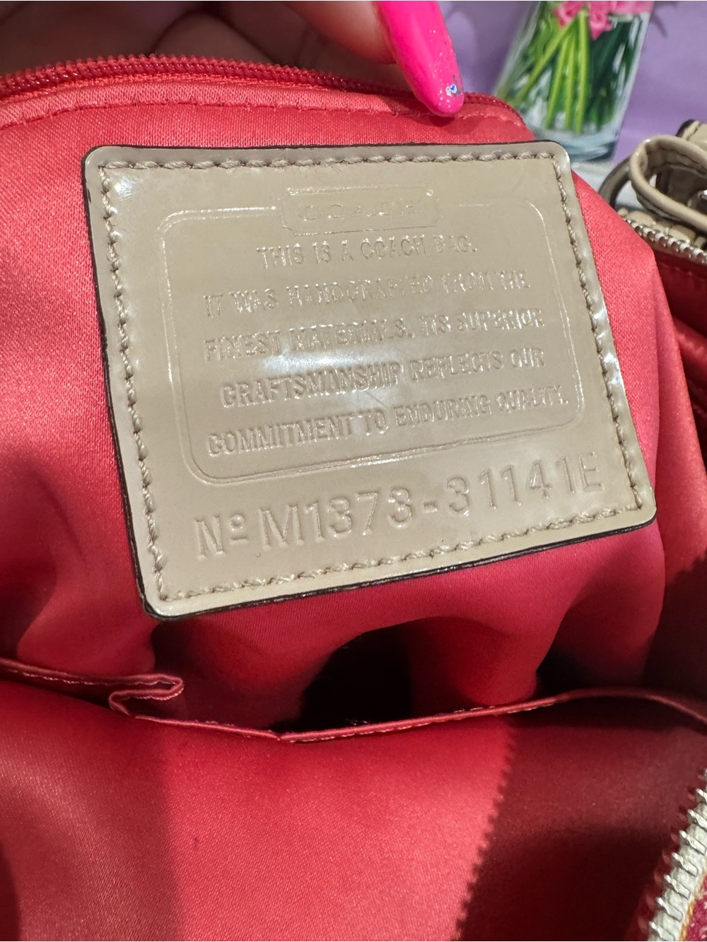 Coach Poppy Graffiti Signature Appliqué Glam tote - Picture 13 of 16